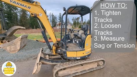 how to adjust tracks on mini excavator|youtube mini excavator track extender.